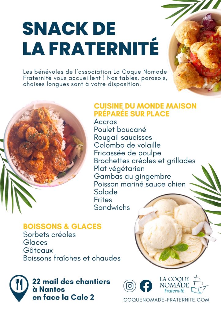 Le Snack de la Fraternité accueille les nantais tout l'été !